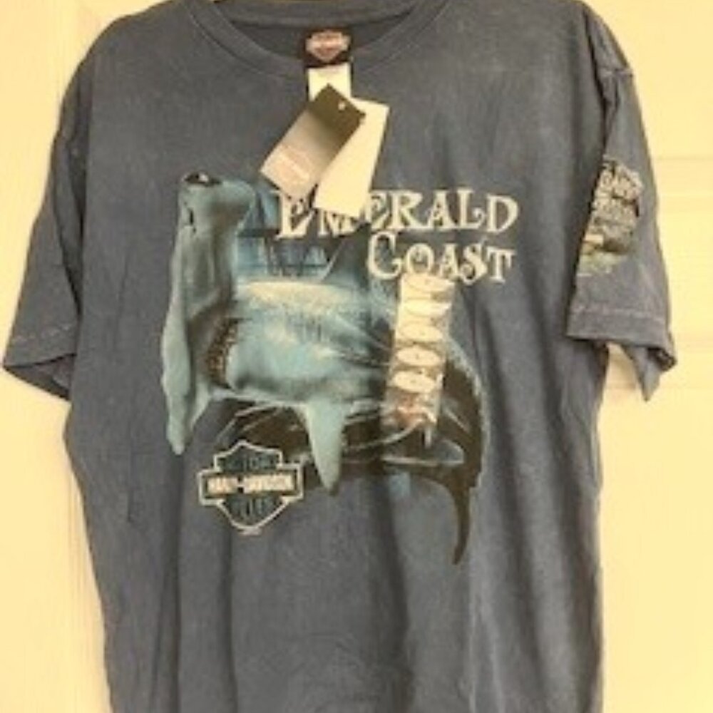 NWT Men's Harley-Davidson T-Shirt Large Emerald Coast